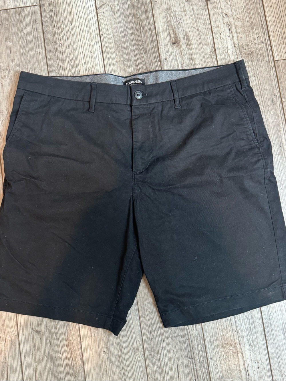 Express Black Flat Front Men’s Shorts